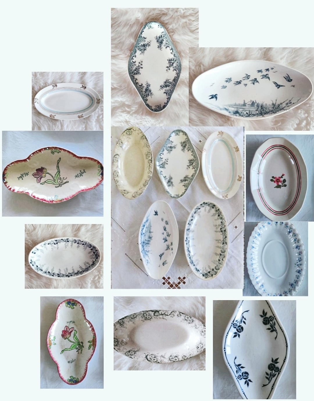 Location de raviers en porcelaine ancienne