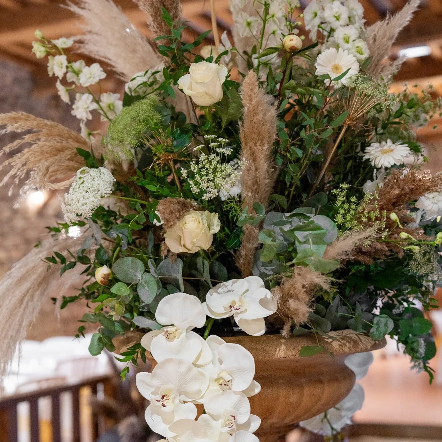 Décoration vintage - Mariage vintage - Mariage bohème - Mariage Lyon - Mariage Bourgogne - Grande composition florale